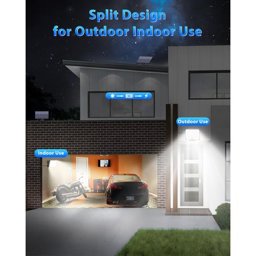 Gusicil Solar Lights for Outside, 172LED 3Modes Split Motion Sensor Outdoor Lights with Remote Control, Solar Lights Outdoor Waterproof IP65, Outdoor Solar Lights for Yard,Patio,Garden,Garage, 2 Pack