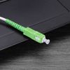 VGOL LC/APC-SC/APC Fiber Patch Cable - Singlemode Simplex Jumper with Adapters and Couplers 20cm