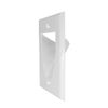 ChaosssCo Low Voltage Single 1-Gang Cable Pass Through Wall Plate - White (2 Pack)