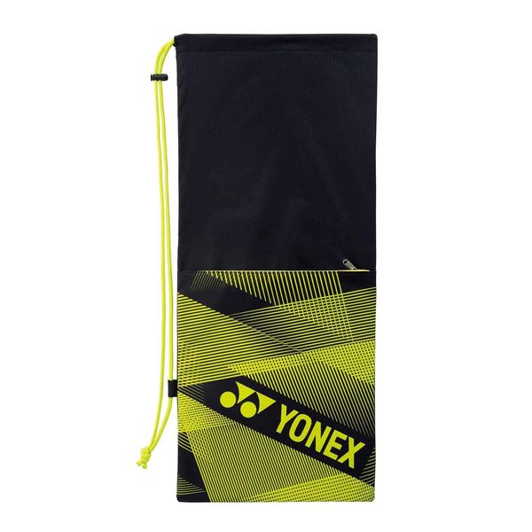 YONEX BAG2291 FF Unisex Tennis Racquet Case with Front Pocket, Black/Yellow (400)