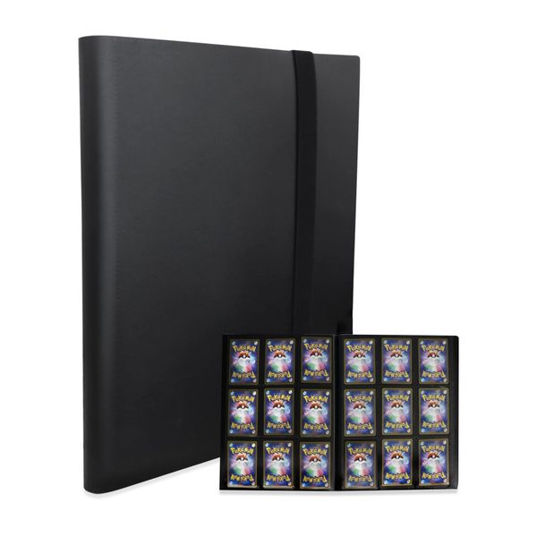 MONO ZACK Card File, Trading Card Binder, Holds 360 Cards, Card Case, File Sleeves, (Black)