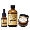 EGF Maximum 3-Piece Set, EGF Deep Power Extract, Maximum 0.7 fl oz (20 ml), Lifting Lotion, Maximum Lotion, 3.4 fl oz (100 ml), Deep Oil Cream, 0.7 oz (20 g), Aging Care, Made in Japan