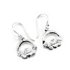 Sterling Silver Celtic Claddagh Drop Earrings/Dangle/Earring