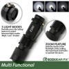 E300 EDC Flashlight - Everyday Carry Flashlight 3 Light Modes and Zoom [3 PACK]