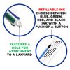 BIC 4-Color Ballpoint Pen, Medium Point (1.0mm), Assorted Inks, 3-Count - 1 Pack