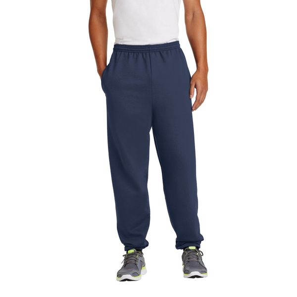 Port & Company Sweatpants with Pockets, Small, Navy
