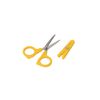 DELISH KITCHEN Pearl Metal Scissors Mini Scissors with Magnet, Yellow CC-1802