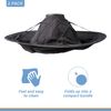 Umbrella Hair Catcher, 2-Pack Haircutting Drape - Silver