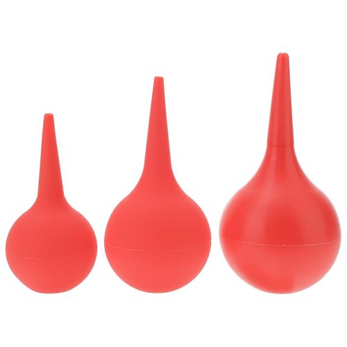 Healifty 3pcs Ear Syringe Bulb Nasal Aspirator Ear Washing Rubber Suction Sucker Squeeze Bulb 30ml 60ml 90ml