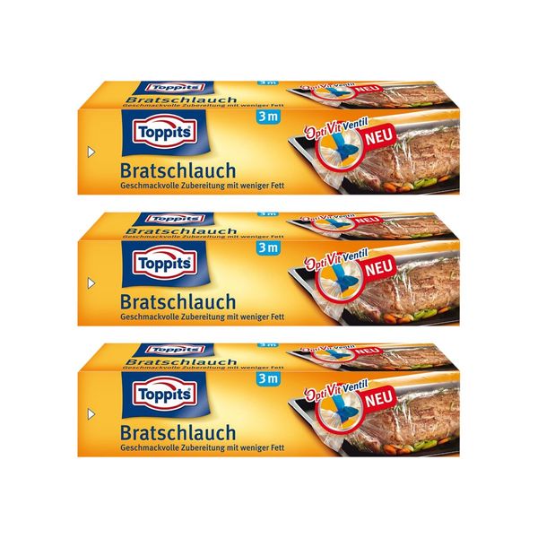 Toppits Roasting Hose 31 cm x 3 m Pack of 3