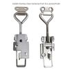 Adjustable Latch Buckle Cabinet Boxes Lever Handle Toggle Catch Latch Lock,2 Pcs (2S,Range:97-123mm)