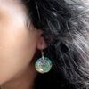 Ancient Wisdom Shell & Silver Earrings - Classic Disc - Abalone