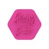 LissieLou Hoppy Easter Cookie Stamp Easter Icing Fondant Embosser - Light Pink