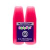Party Essentials Hard Plastic 2-Ounce Shot Glasses, Neon Pink, 60 Count