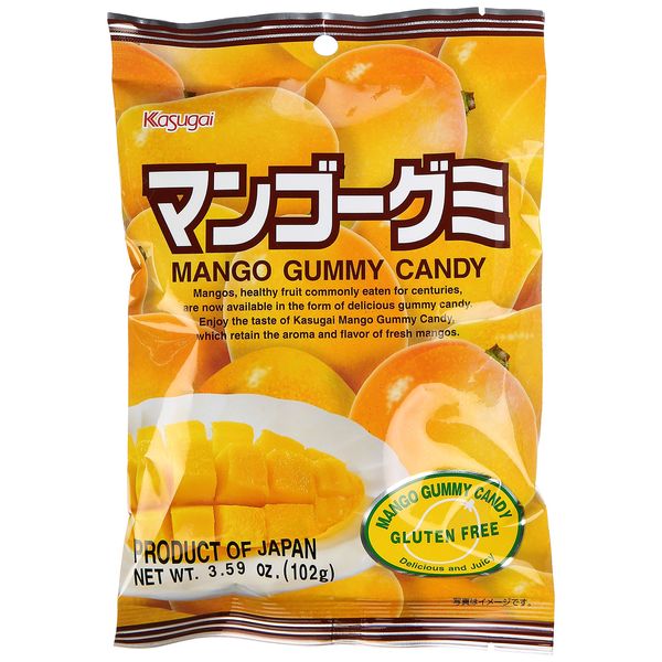 Japanese Fruit Gummy Candy from Kasugai - Mango - 102g