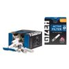 Gizeh Active Tips Activated Carbon Filter with Ceramic Caps, 34 Filter, Silver, Small
