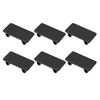X AUTOHAUX 6pcs Rocker Switch Panel Cover Automotive Toggle Switch Hole Black