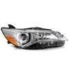 Headlights Assembly For 2015-2017 Toyota Camry LE/XLE/SE/XSE Chrome Left+Right