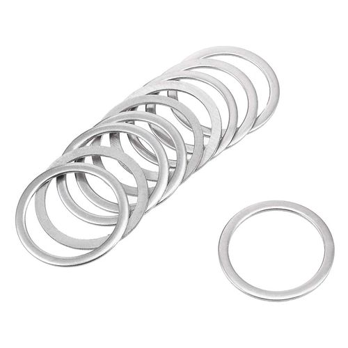 uxcell Flat Washers 304 Stainless Steel for Screw Bolts, 0.6 x 0.8 x 0.03 inches (16 x 20 x 0.8 mm), 50 Pieces