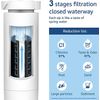 Waterdrop XWF Refrigerator Water Filter, Replacement for GE® XWF, 3 Filters