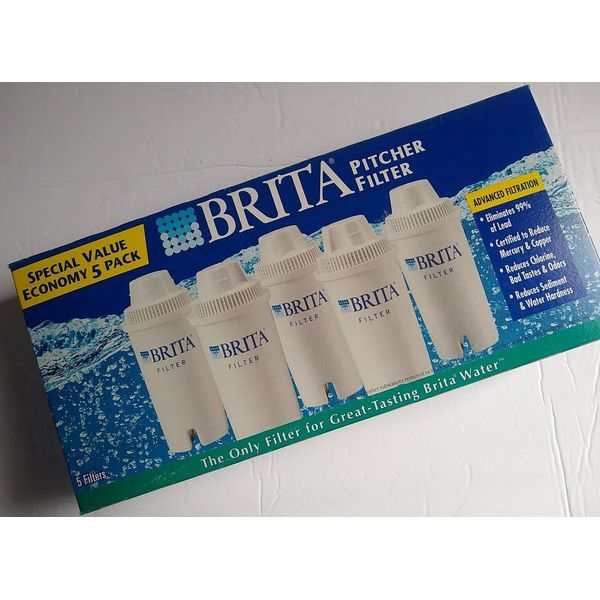 Brita Pitcher Filters (1) 5-Pack Replacement Water Filters