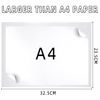 Clear Plastic Wallets A4-30 Pack Plastic Folders Document Wallets Files Popper Wallets with Pocket