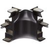 SLV GLENOS Corner Connector Inside for skirting Board Profile/Black