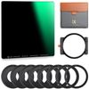 K&F Concept 11pcs ND1000 Filter Set Square Filter 100*100*2mm Optical Glass Holder Adapter Ring Filter Case