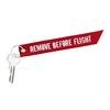 REMOVE BEFORE FLIGHT Keyring Keychain Zip Puller 2X