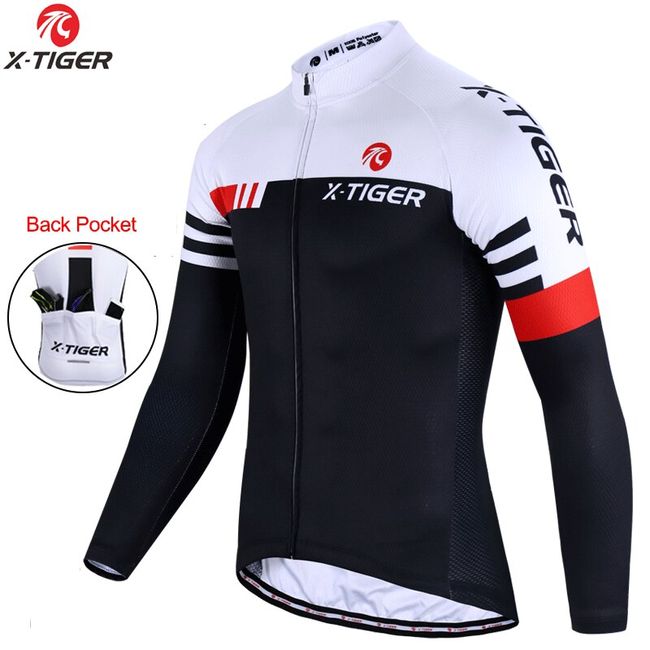 Tiger Long Sleeve Cycling Jersey for Men