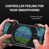 RISOKA 2x Mobile Gaming Trigger - With 4 Buttons - Compatible with PUBG Mobile & COD Mobile - Compatible with iPhone & Android - Phone Game Controller Accessories Smartphones