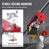 Electric Hoist Crane Winch 440 lbs 328 ft Wireless & 14 ft Wired Remote