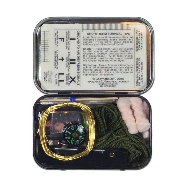 ESEE Knives Mini-KIT, Izula Gear Mini Survival Kit in Tin