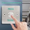 WGFOIP Push to Exit Button Switch, Stainless Steel Door Exit Release Button Access Control Lock System for Access Control