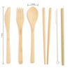PLANT OATH Bamboo Utensils Set: 4 Pack | Sustainable Gift | Zero Plastic Kitchen