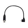 CY 30cm Right Angled 90 Degree Micro USB OTG to Standard B Type Printer Scanner Hard Disk Cable