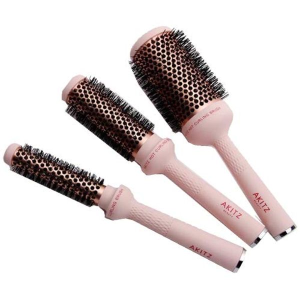 AKITZ Hot Curling Brush Rose Diameter 33 mm
