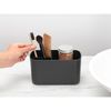 Brabantia Renew Collection Plastic Bathroom Caddy, Dark Grey, One Size