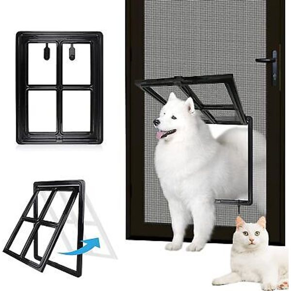 Namsan Pet Screen Door Dog Door for Sliding Door 12x16 Inches Doggy Door for Sli