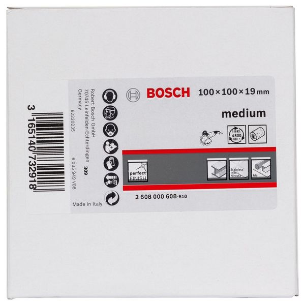 Bosch 2608000608 Medium Fleece Sanding Roller, 0 V, Brown