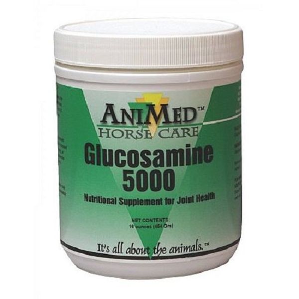 ANIMED 1 lb Glucosamine 5000 Equine Supplement Helps Maintain Healthy Cartilage and Joint Function and Flexibility