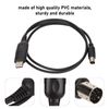 Tangxi USB Programming Cable, 8 Pin Mini DIN Plug Write Frequency Line, Replacement PVC Programming Line for FT-100D FT-817 FT-857 FT-897 CT-62