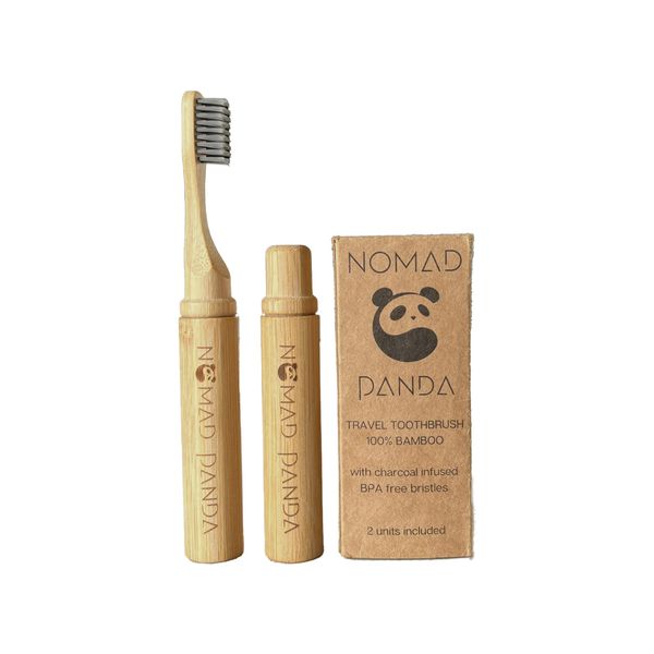 NomadPanda Bamboo Toothbrush Soft, Bamtoo Toothbrush Wood, Toothbrushes Environmentally Friendly Soft Toothbrush Children, Bamboo Toothbrush, Travel Gadgets