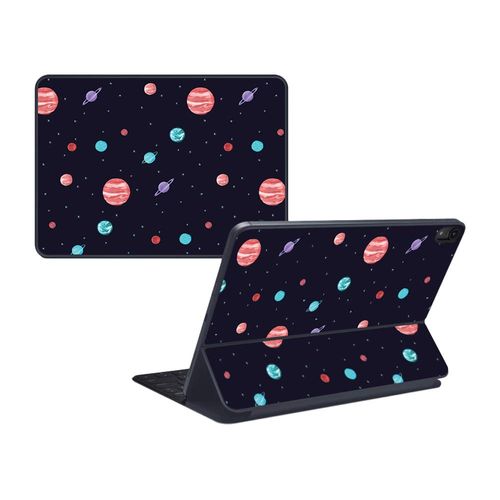 MightySkins Skin Compatible with Apple iPad Pro Smart Keyboard 11" (2018) - Bright Night Sky - Protective, Durable, and Unique Vinyl Decal wrap Cover - Easy to Apply, Remove - Made in The USA