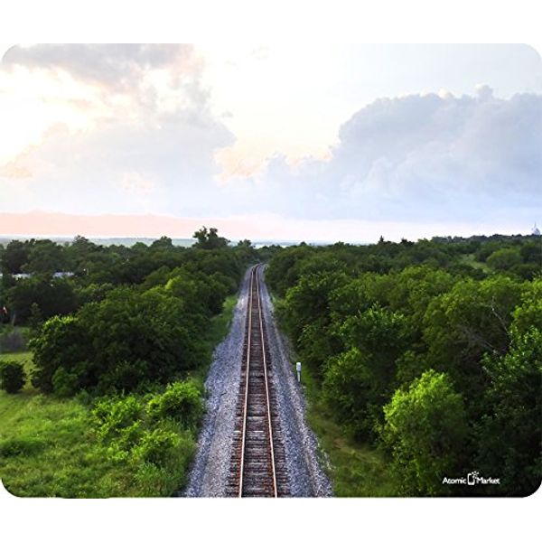 Lonely Train Tracks Thick Mouse Pad by Atomic Market