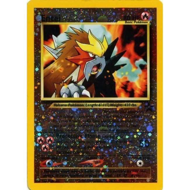 Pokemon Card - Black Star Promo #34 - Entei (Holo-foil)