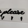 Off White & Black Wooden Key Please Wall Mount Key Holder/Organiz
