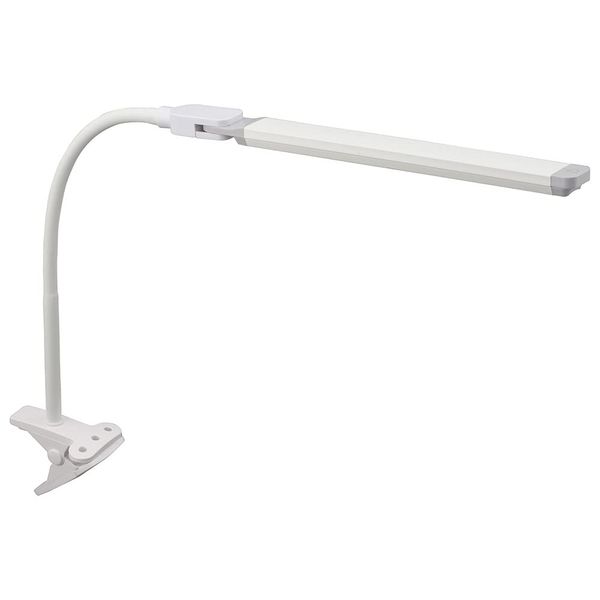 Ohm Electric LTC-LC36-W 06-0985 OHM LED Clip Light White LED Stylish Slim Stylish Desk Light Desk Reading Light Learning Stand Desk Lamp White