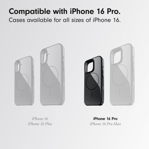 Beats iPhone 16 Pro Case with MagSafe and Camera Control, Scratch-Resistant Protective Cover, Slim Fit, Microfiber Lining - Midnight Black