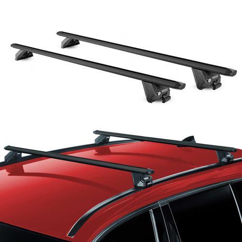 OMAC Roof Rack Cross Bars Luggage Carrier for Porsche Macan 2015-2025 Alu Black 2X